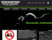 Tablet Screenshot of mirekmotors.hu